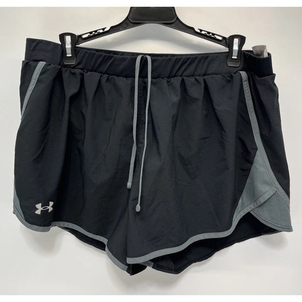 Under Armour Shorts Womens XL Black Lined Running Workout Loose Athletic